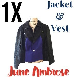 NWOT 1X June Ambrose Convertible Jacket